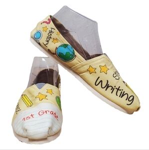 Groove Bags Yellow Elementary First Grade Slip On Shoes Size 7.5📝